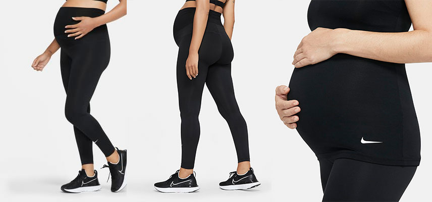 Pour la rentrée, Nike présente « Nike (M) » (« M » pour Maternity) ; sa première collection de sport destinée aux femmes enceintes.