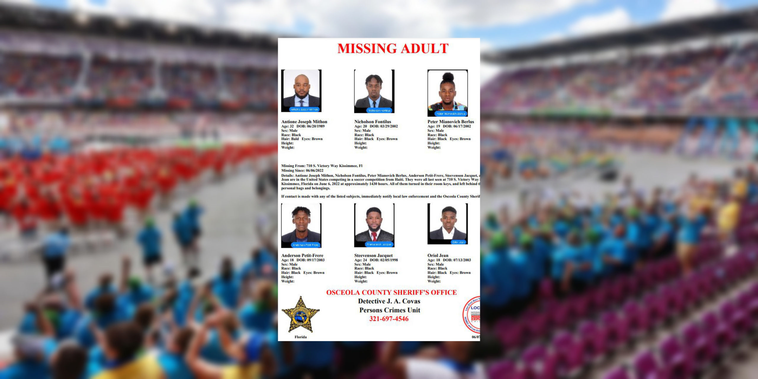 Six membres de la délégation haïtienne des Jeux Olympiques spéciaux sont portés disparus