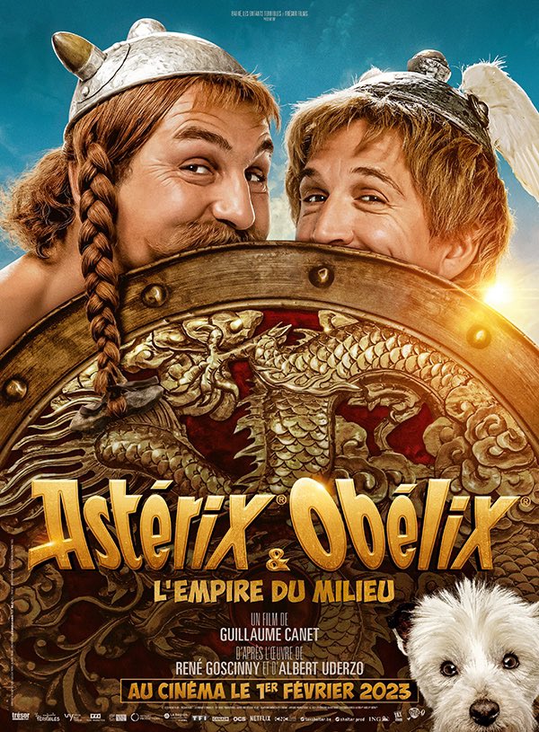 Première affiche promotionnelle du film "Astérix et Obélix : l'empire du milieu"