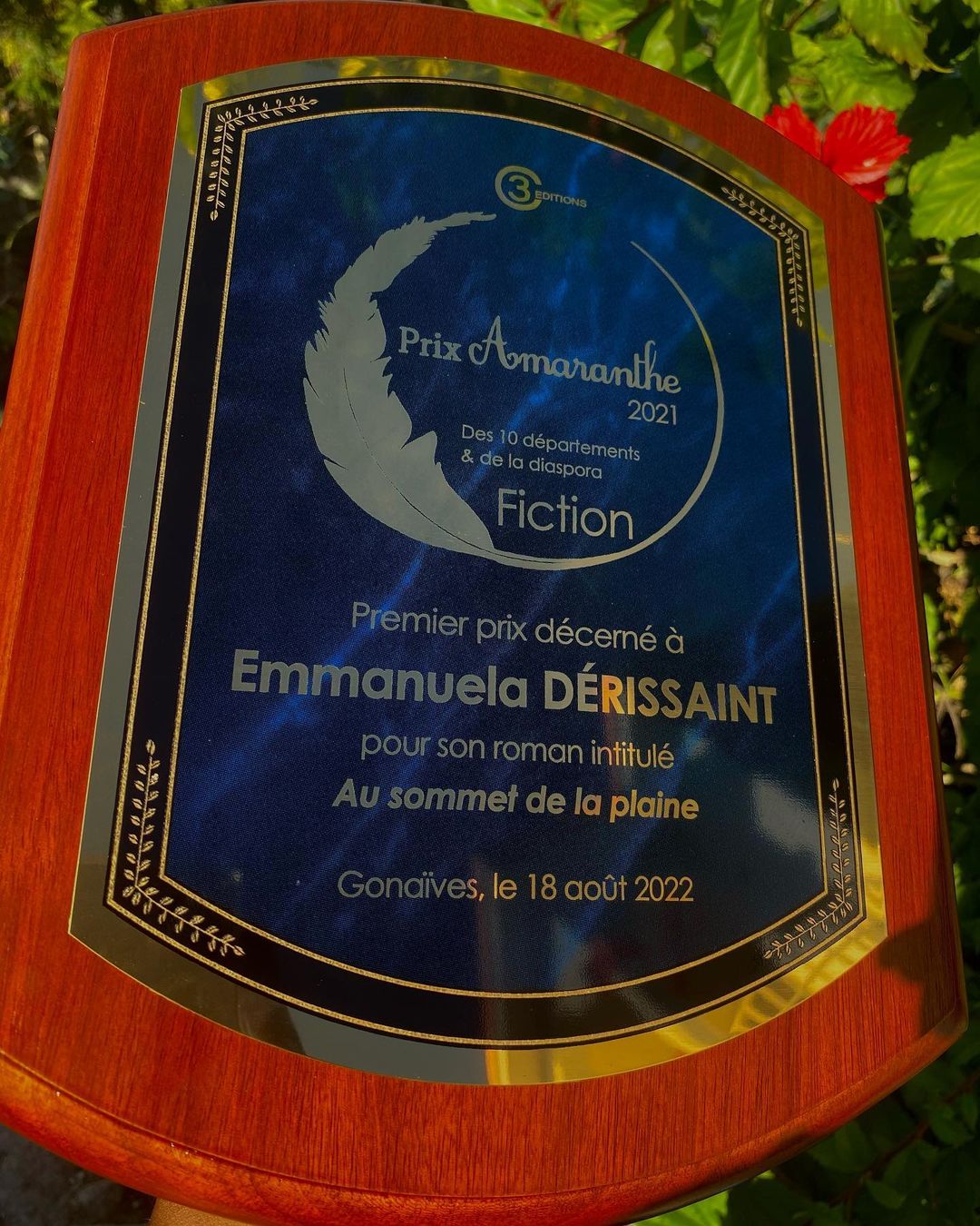 Prix Amaranthe décerné à Emmanuela D.