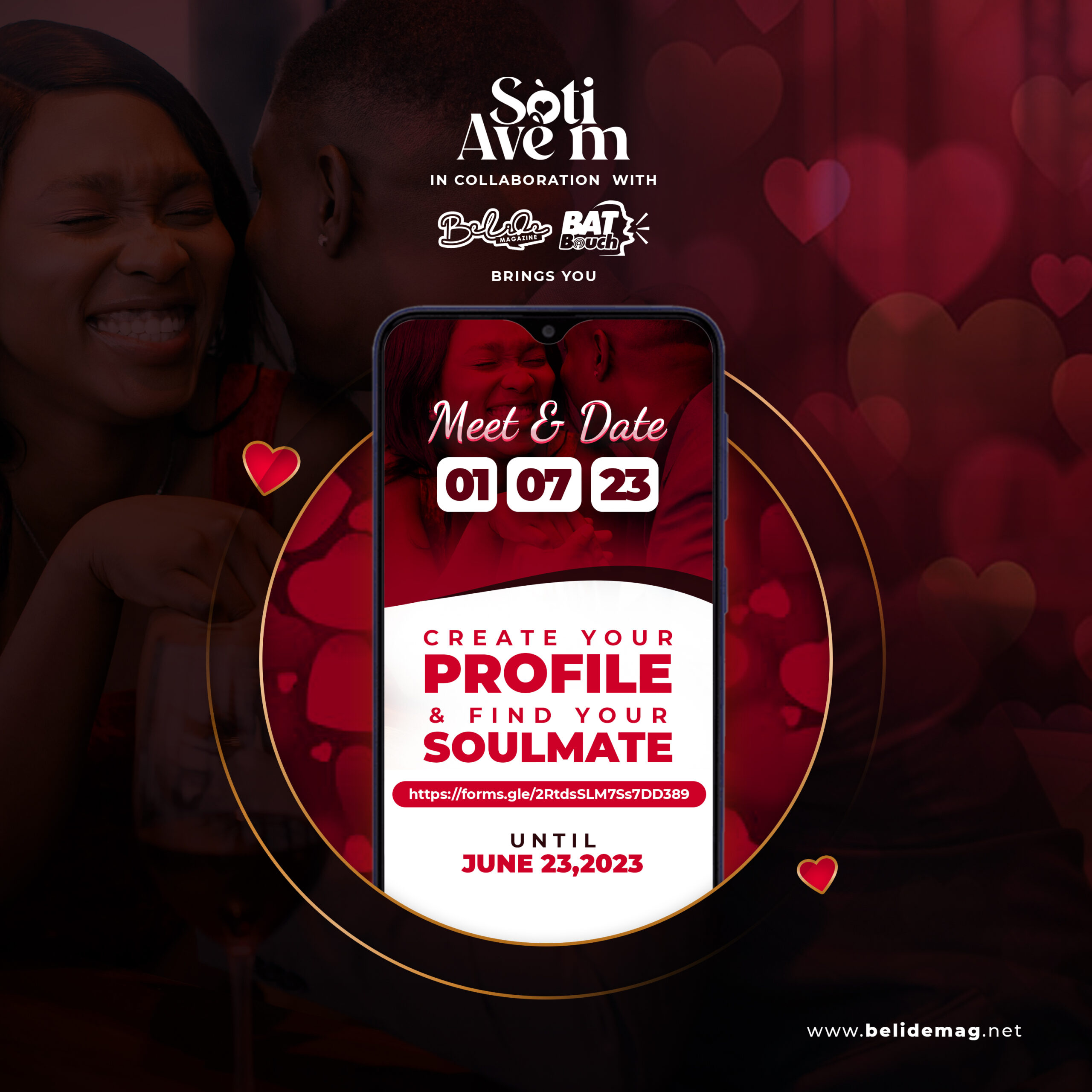 Create your profile for the Meet & Date