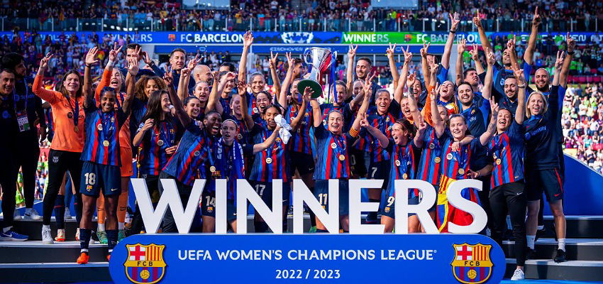 Le Barça, champion de la Ligue des Champions Féminine