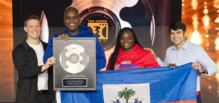 Saveurs Lakay Kremas, une entreprise créée par un couple haïtien, reçoit le Click Funnels Award