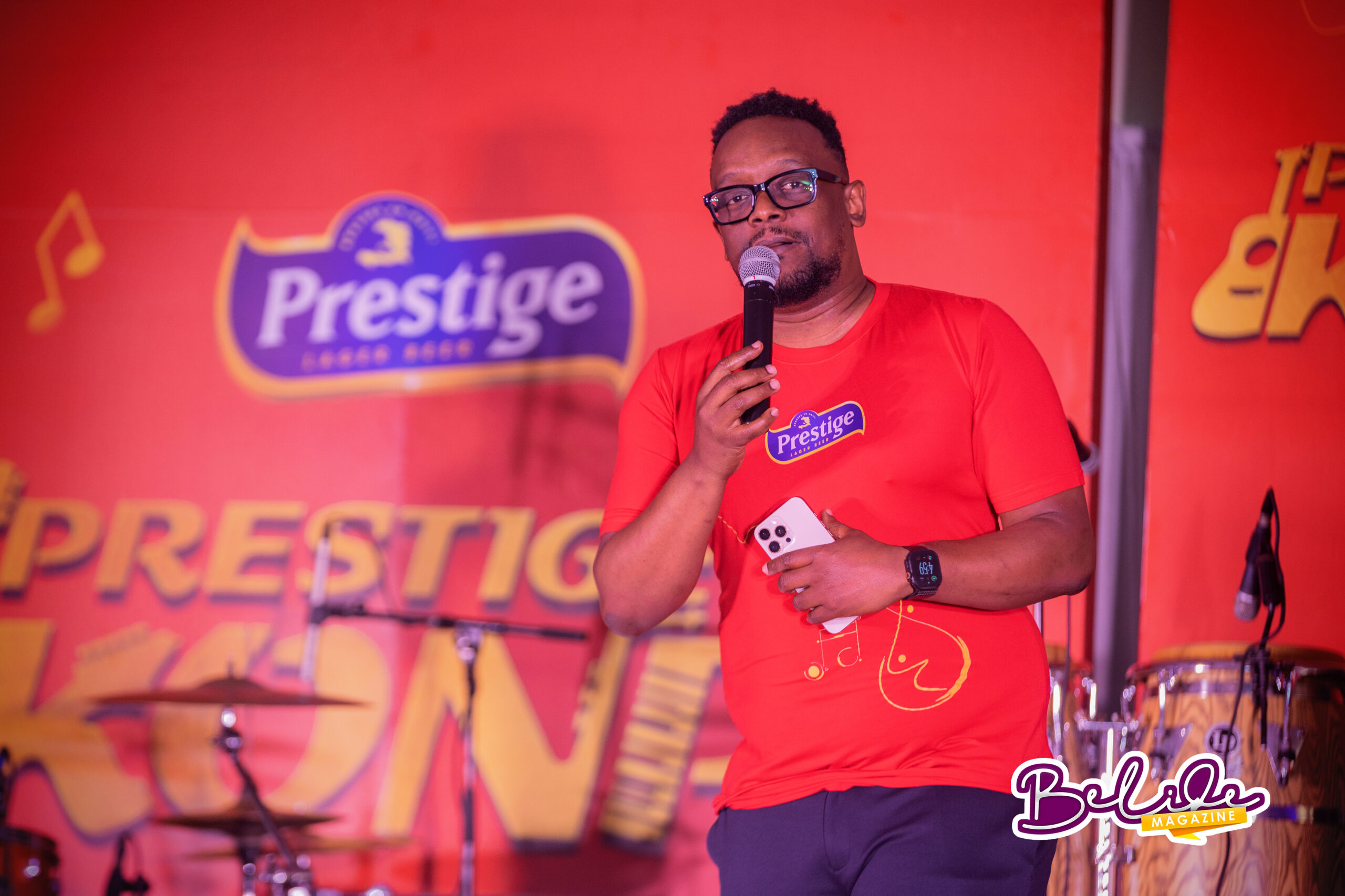 Carel Pedre au Lancement du concours "Prestige Konpa" | Photo : Bradley Merisier/Belide Magazine