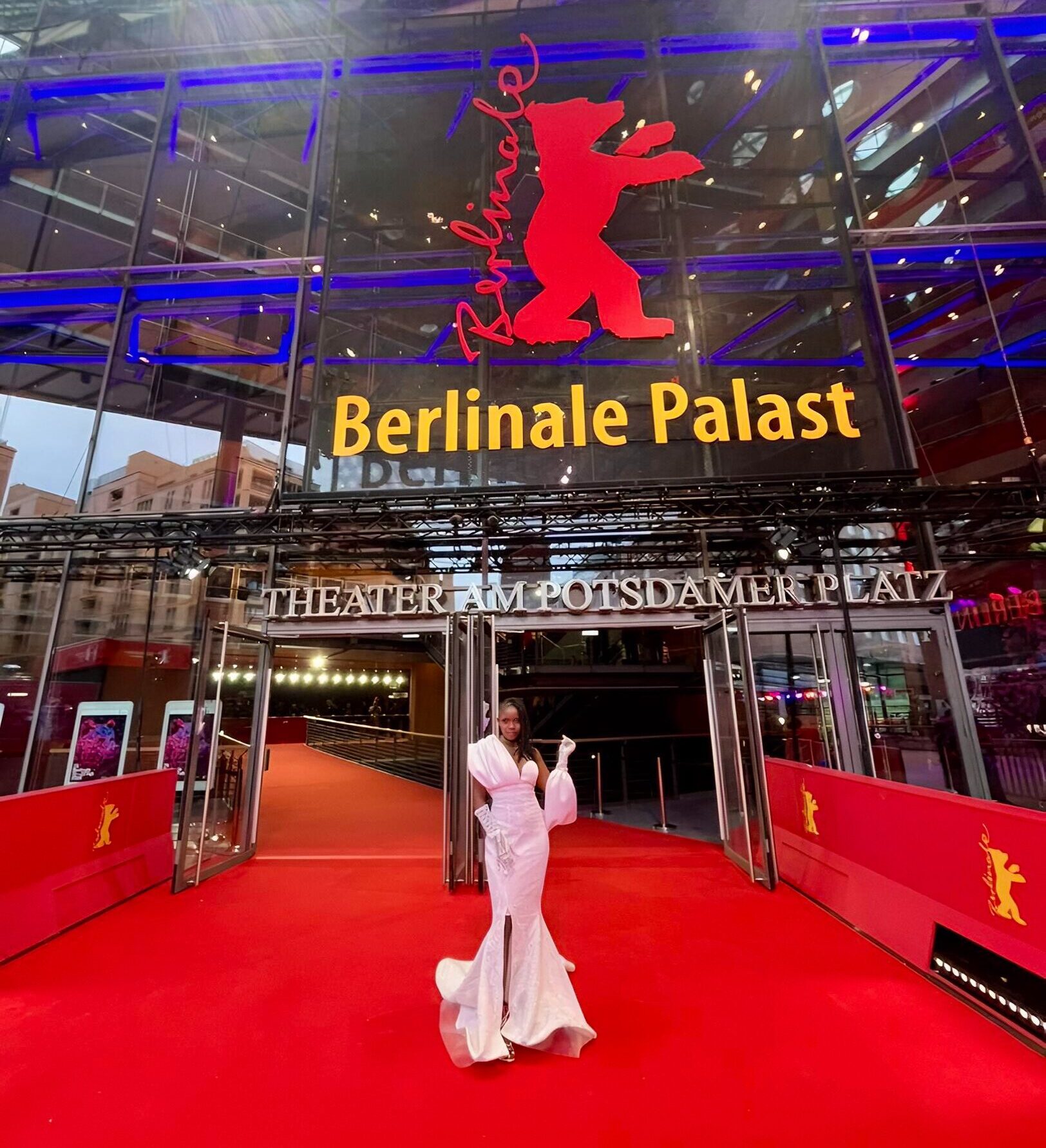Néhémie Bastien brille à la Berlinale 2026 | © Robe : Saradia Beauduy / SARJE