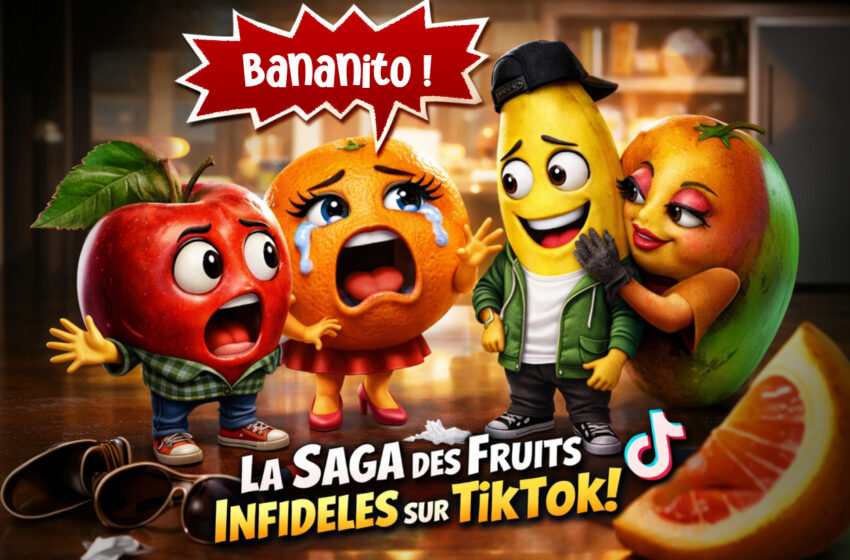 Quand les fruits se disputent sur TikTok : la drôle de saga d’Apolino et Apolina, de Mangolino et Mangolina, de Bananito et Bananita